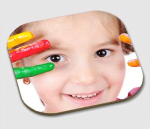 Photo Coaster Square 10cm with 9cm Square Coaster design