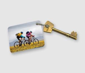 Square Keyring with Square Plastic Keyring design