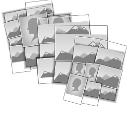 12"x12" Collage with Scattered Collages design