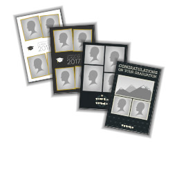 12"x24" 3 Landscape Apertures with Graduation Collages design