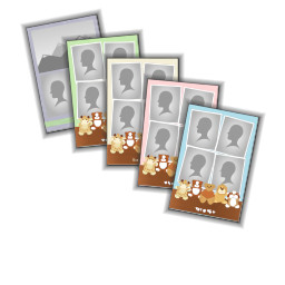 12"x24" 3 Landscape Apertures with New Baby Collages design