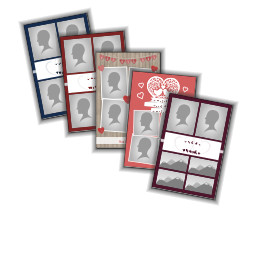 12"x24" 3 Landscape Apertures with Wedding Collages design