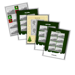 12" x16" Photo Collage with Christmas Collages design