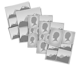 12" x16" Photo Collage with Scattered Collages design