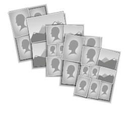 A3 Photo Collage with Scattered Collages design